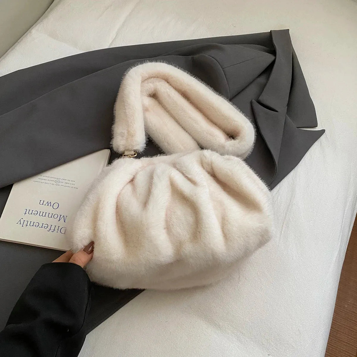 Braune Teddy Tasche – Bild 2