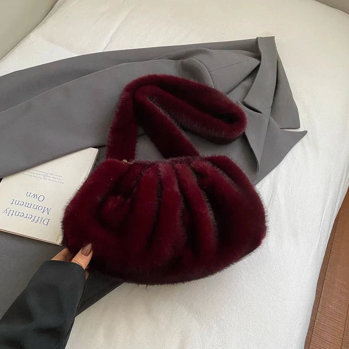 Braune Teddy Tasche – Bild 3