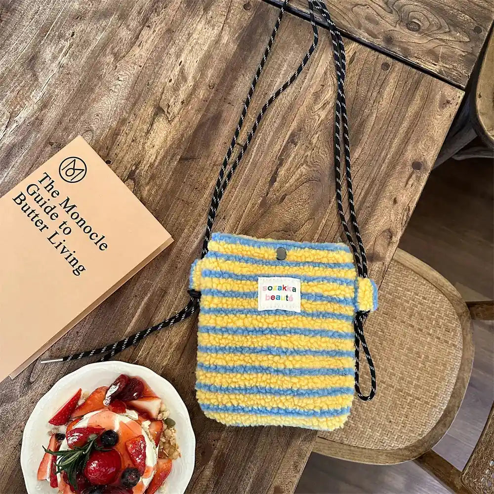 Plüsch Tasche Umhängetasche – Bild 3