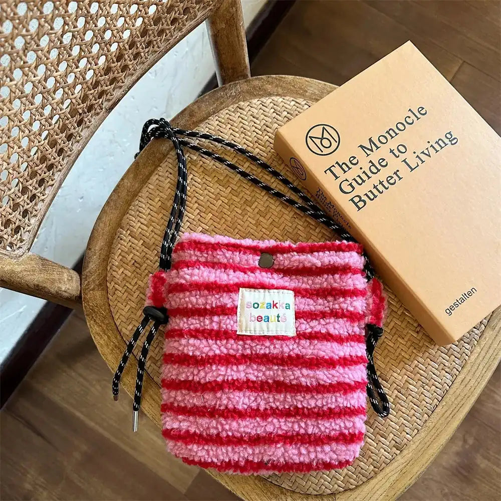 Plüsch Tasche Umhängetasche – Bild 4