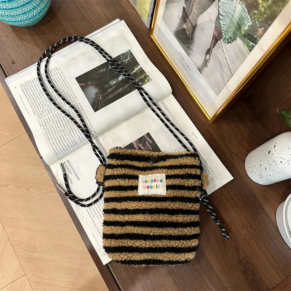 Plüsch Tasche Umhängetasche – Bild 5