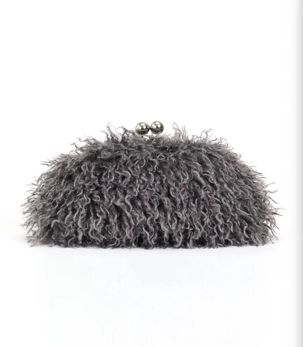 Felltasche Grau – Bild 2