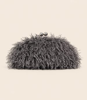 Felltasche Grau
