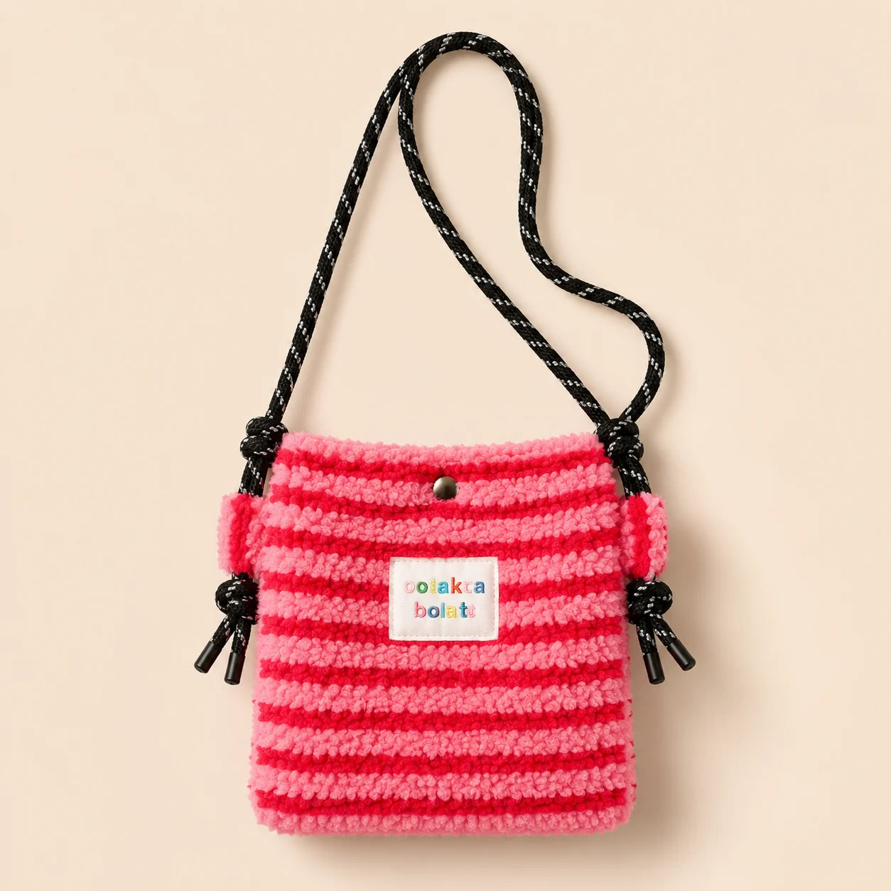 Pinke Plüsch Tasche