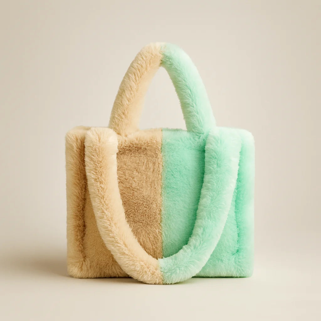 Plüsch Tasche Damen